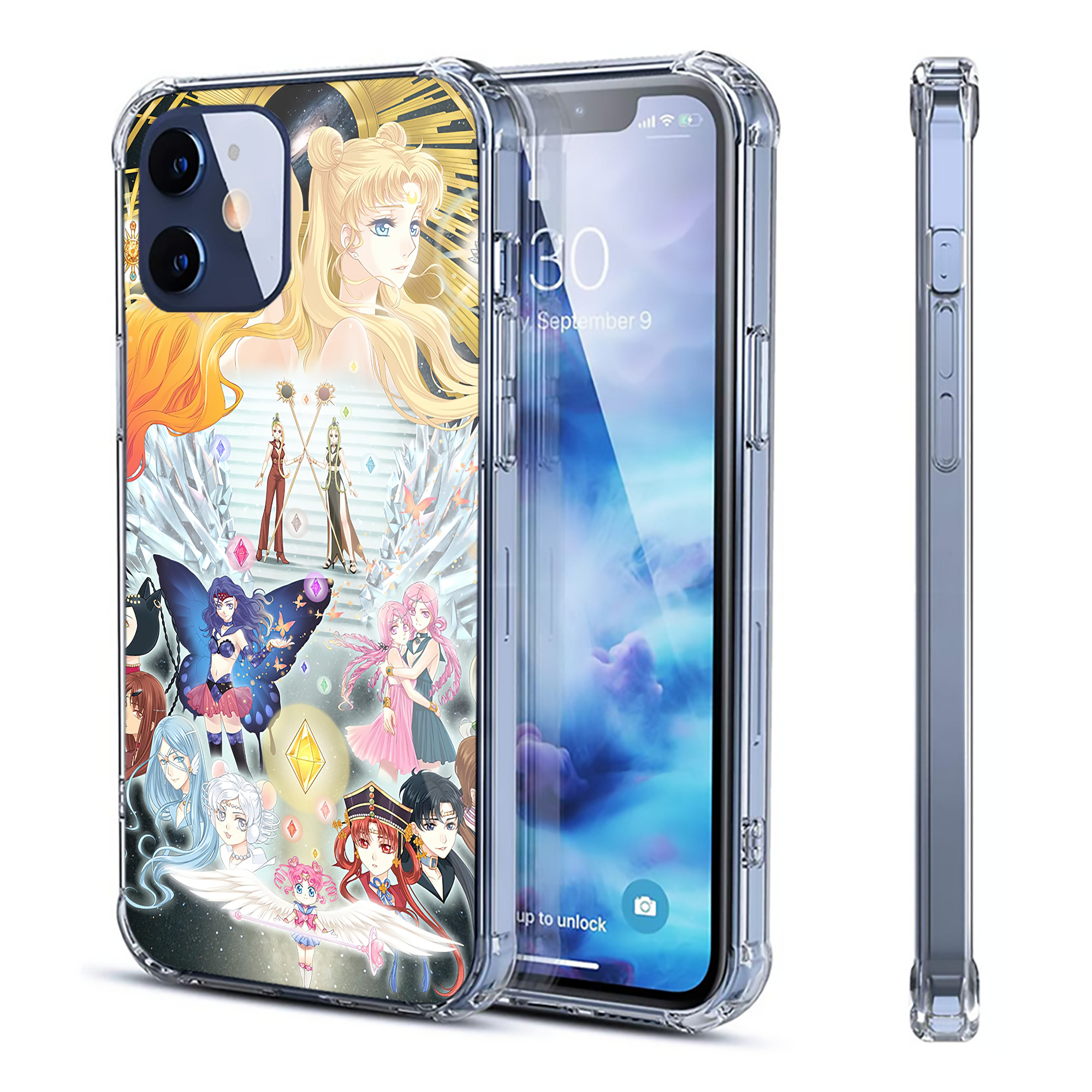 （画像用） 美少女戦士セーラームーン Sailor Moon 【iPhone 12シリーズ対応】透明スマホケース（クリアソフトケース）